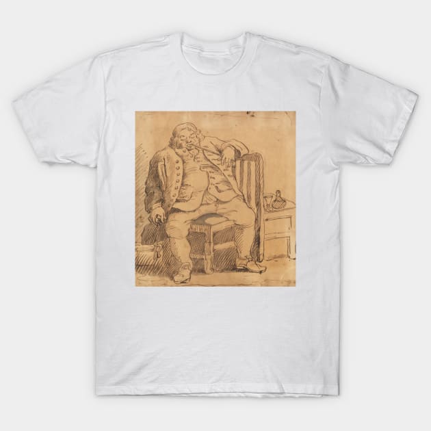 Benjamin Read by William Hogarth T-Shirt by Classic Art Stall